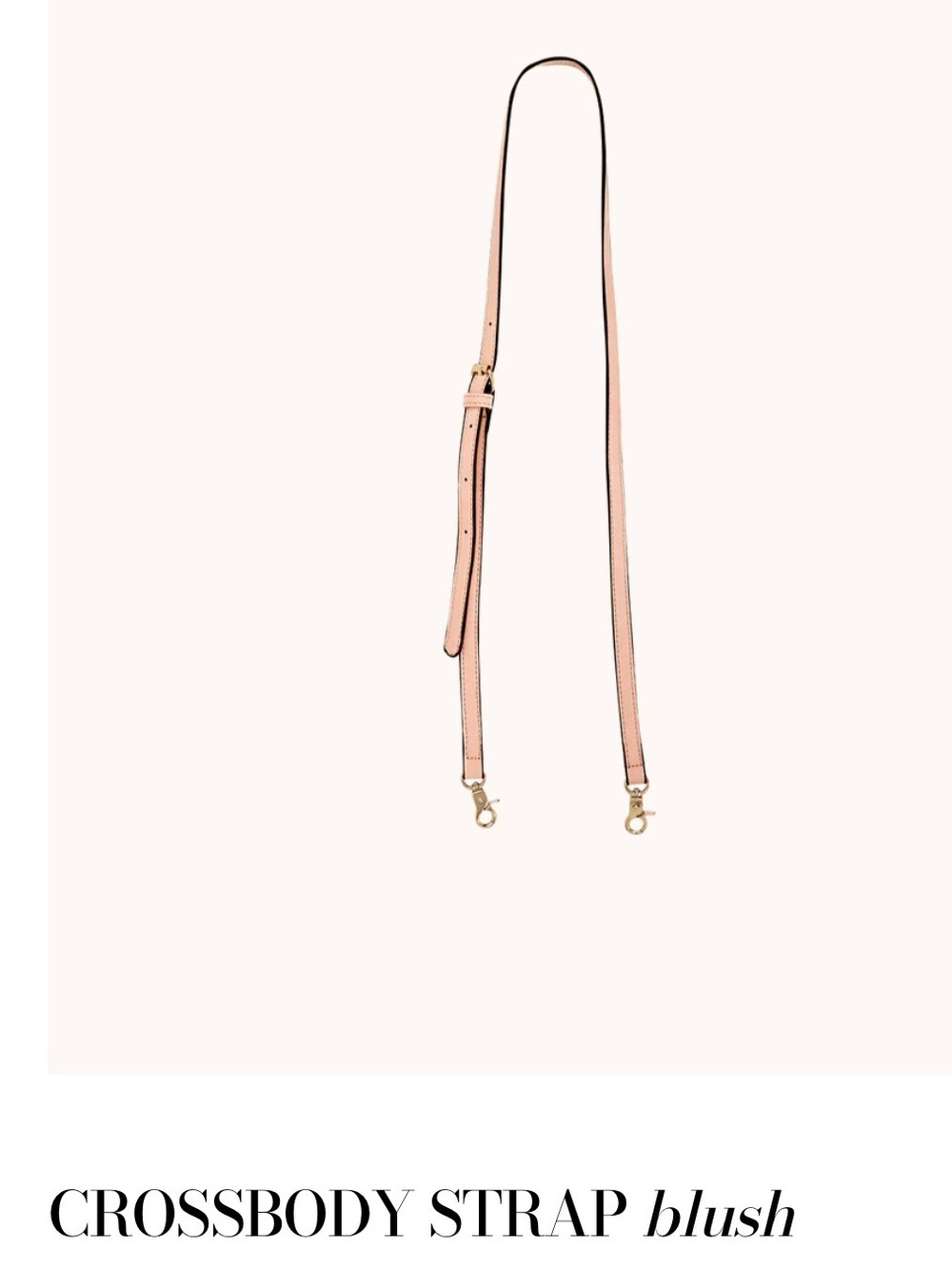 Blush Crossbody Strap - Adjustable